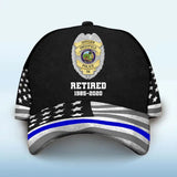 Personalized Retired Police US Badge US Police Flag Cap 3D Printed KVH241747