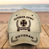 Personalized German Veteran Proudly Served Custom Name, Rank & Service Time Cap 3D Printed AHVQ241850