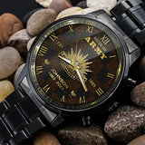 Personalized Australian Army Veteran Australian Military Logo Custom Rank Gold & Service Time Watch Printed AHVA241938