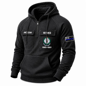 Personalized AUS Police Name & Logo Retro Hooded Sweatshirt Printed H1405