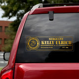 Personalized US Veterans Soldier Car Decal Printed ML1604