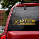Personalized US Veterans Soldier Car Decal Printed ML1604
