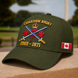 Personalized Premium Canadian  Embroidered Veterans Hats C20032601 Custom Time