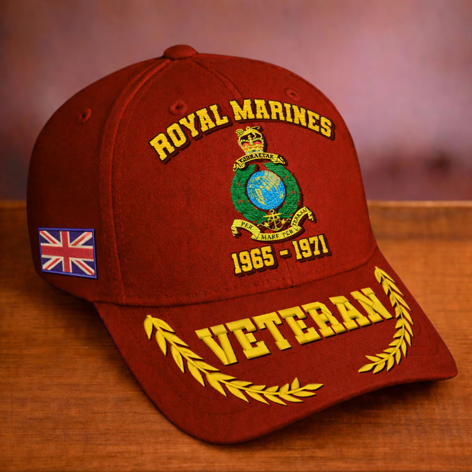 Personalized Premium British Embroidered Veterans Hats C20032601, Gifts For Veterans, Gifts For Independence Day, Veterans Day.