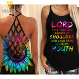 Calm Girl Criss-Cross Open Back Camisole Tank Top BVEGE1