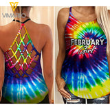 February Girl Criss-Cross Open Back Camisole Tank Top Legging TDWT