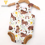 Horse Baby Romper FHUES4