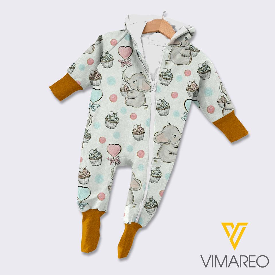 Elephant Baby Sweat Overall CEEFD5