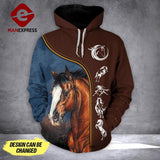 CUSTOMIZED HORSE LOVER 3D HOODIE PRINTED TNDT0806