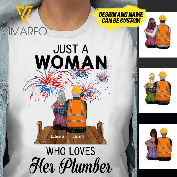 Personalized Plumber Tshirt Printed JUE-MA11