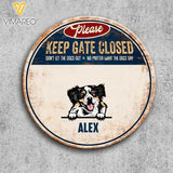 CUSTOMIZED DOG WOODEN WELCOME DOOR SIGN FRONT DOOR TNMD