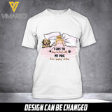 Customized Girls Love Dog Tshirt YYQQ