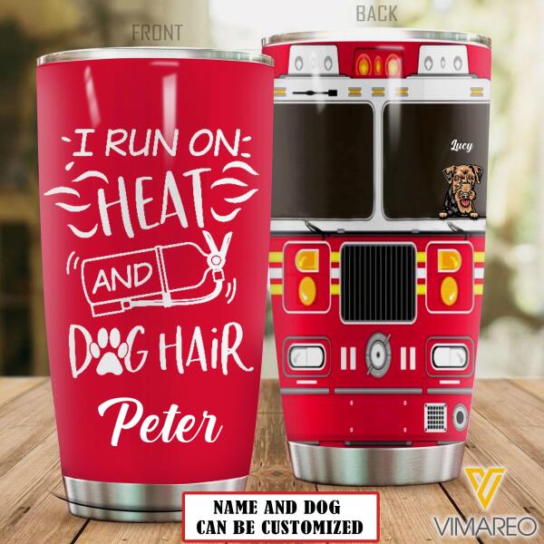 CUSTOMIZED DOG BREEDS FIREFIGHTER TUMBLER TNTQ1706