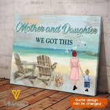 CUSTOMIZED MOTHER AND DAUGHTER CANVAS BEACH TNLN