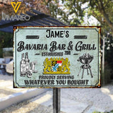 PERSONALIZED BAVARIA BAR & GRILL PRINTED METAL SIGN JUE-DT28