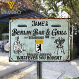 PERSONALIZED BERLIN BAR & GRILL PRINTED METAL SIGN JUE-DT28