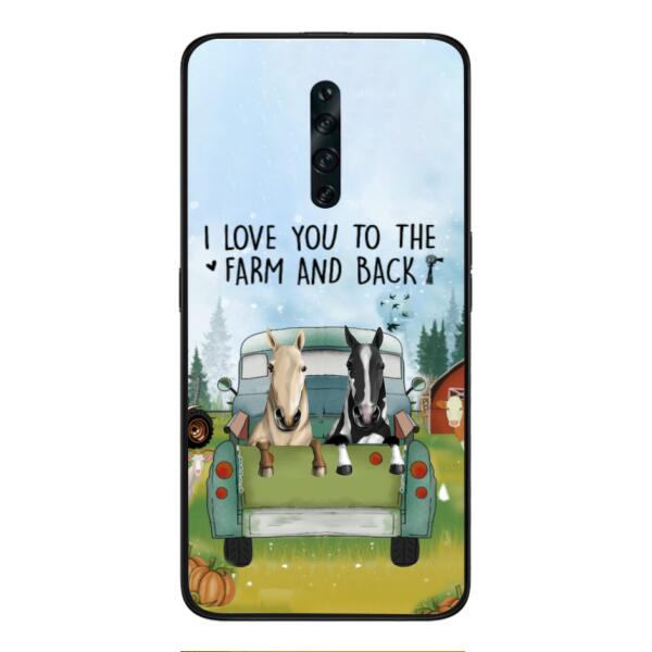 CUSTOMIZED HORSE TO THE FARM AND BACK PHONE CASE