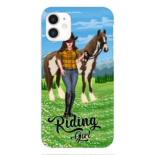 PERSONALIZED RIDING GIRL PHONE CASE PRINTED 3D NEYQ02