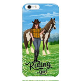 PERSONALIZED RIDING GIRL PHONE CASE PRINTED 3D NEYQ02