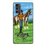 PERSONALIZED RIDING GIRL PHONE CASE PRINTED 3D NEYQ02