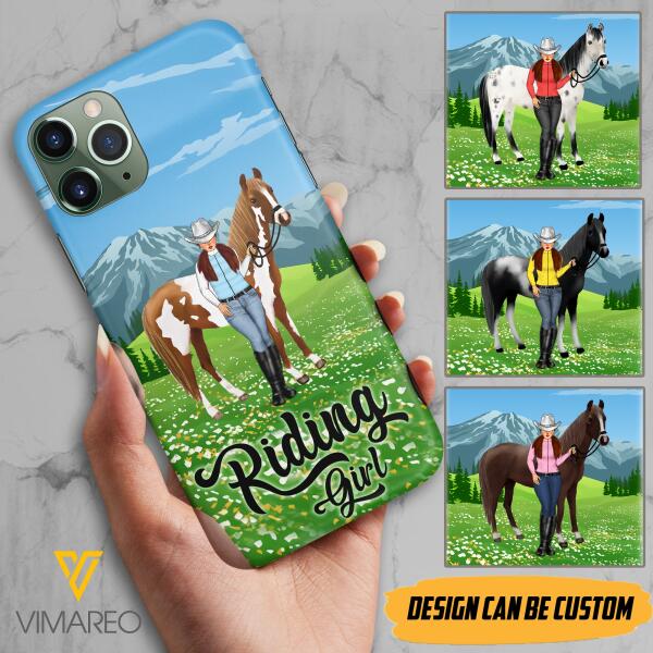 PERSONALIZED RIDING GIRL PHONE CASE PRINTED 3D NEYQ02