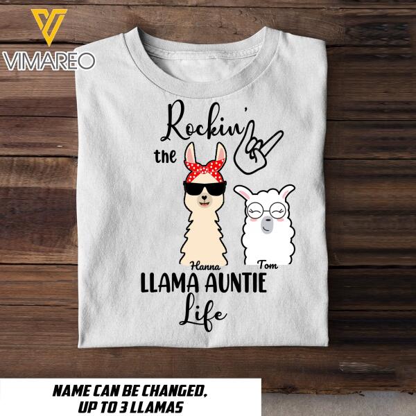 Personalized LLama Tshirt Printed  JUL-MQ03