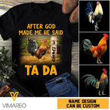 PERSONALIZED ROOSTER TSHIRT PRINTED NEYT27