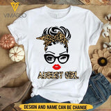 Personalized August Girl Tshirt Printed JUL-DT29