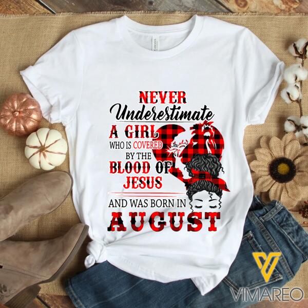 Personalized August Girl Tshirt Printed AUG-HQ02
