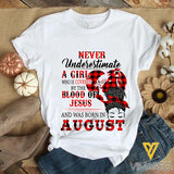 Personalized August Girl Tshirt Printed AUG-HQ02