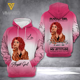 Personalized October Girl Hoodie Printed AUG-LN02
