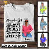 Personalized November Girl Tshirt Printed AUG-HQ09