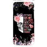 Personalized September Girl Phone Case AUG-HQ05
