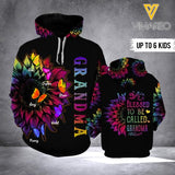 Personalized Blessed To Be Called Grandma Hoodie Printed AUG-HQ11