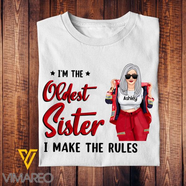 Personalized Paramedic Sister Tshirt Printed AUG-MA17