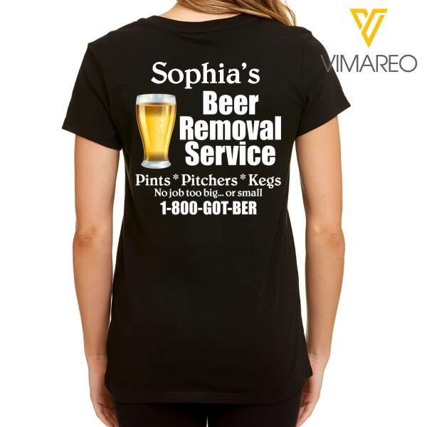 Personalized Beer Removal Servive Tshirt Printed AUG-DT20