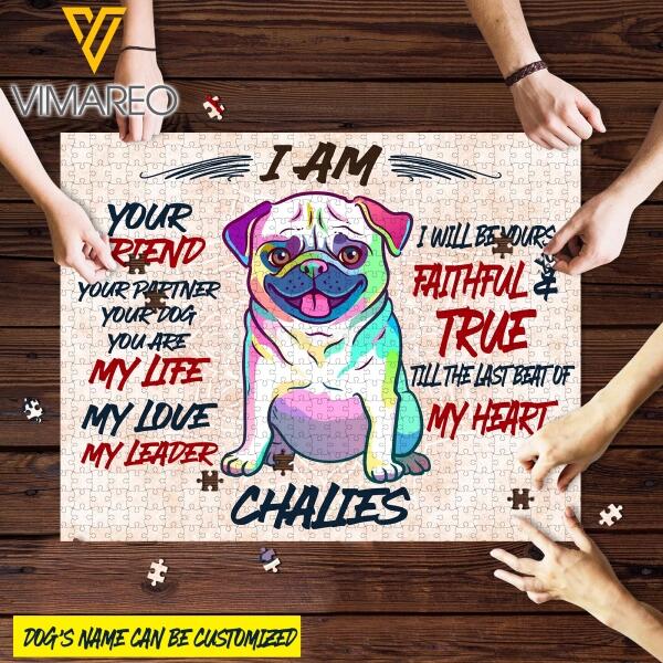 Customized Funny Pug Puzzle