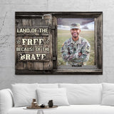 Custom Canvas Prints Personalized Gifts Veteran Proud Home Of Free Wall Art Decor