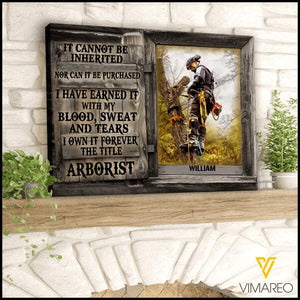 Custom Canvas Prints Personalized Gifts Arborist Tittle Wall Art Decor