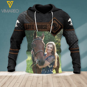 Personalized Love Horse Hoodie 3D Printed AUG-DT24