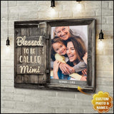Personalized Blessed To Be Called Mimi Canvas Printed AUG-QH24
