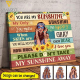 PERSONALIZED HIPPIE GIRL CANVAS TNTN2608