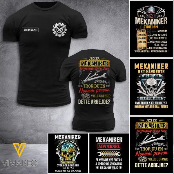 MEKANIKER PERSONALIZE TSHIRT DENMARK