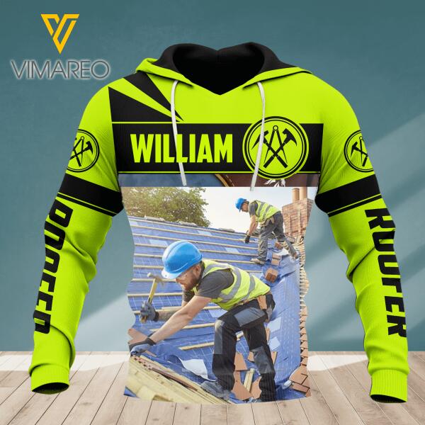 Personalized Roofer Hoodie Printed AUG-DT26
