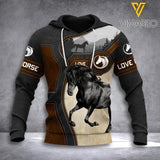 PERSONALIZED HORSE 3D HOODIE PRINTED TNDT3108