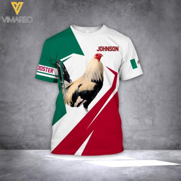 PERSONALIZED ROOSTER MEXICO TSHIRT TNVQ0609