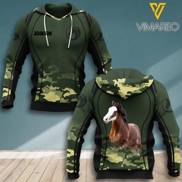 PERSONALIZED HORSE 3D HOODIE TNDT0809