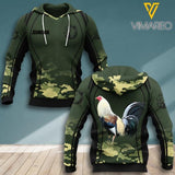 PERSONALIZED ROOSTER 3D HOODIE TNDT0809