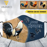 PERSONALIZED ROOSTER 3D NORMAL MASK TNTN0909