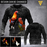 PERSONALIZED ROOSTER 3D HOODIE TNTQ0809